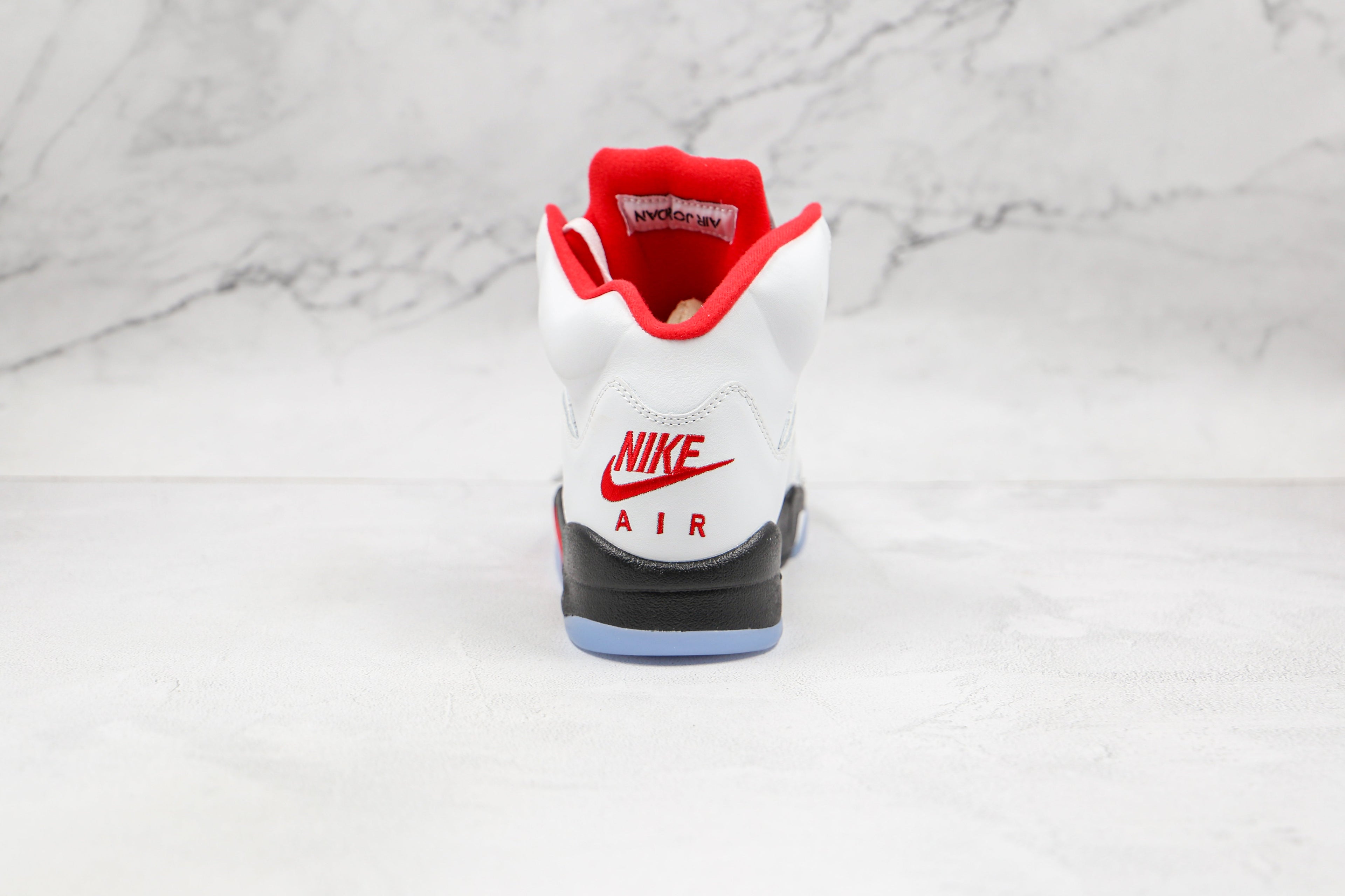 Jordan 5 Retro Fire Red Silver Tongue