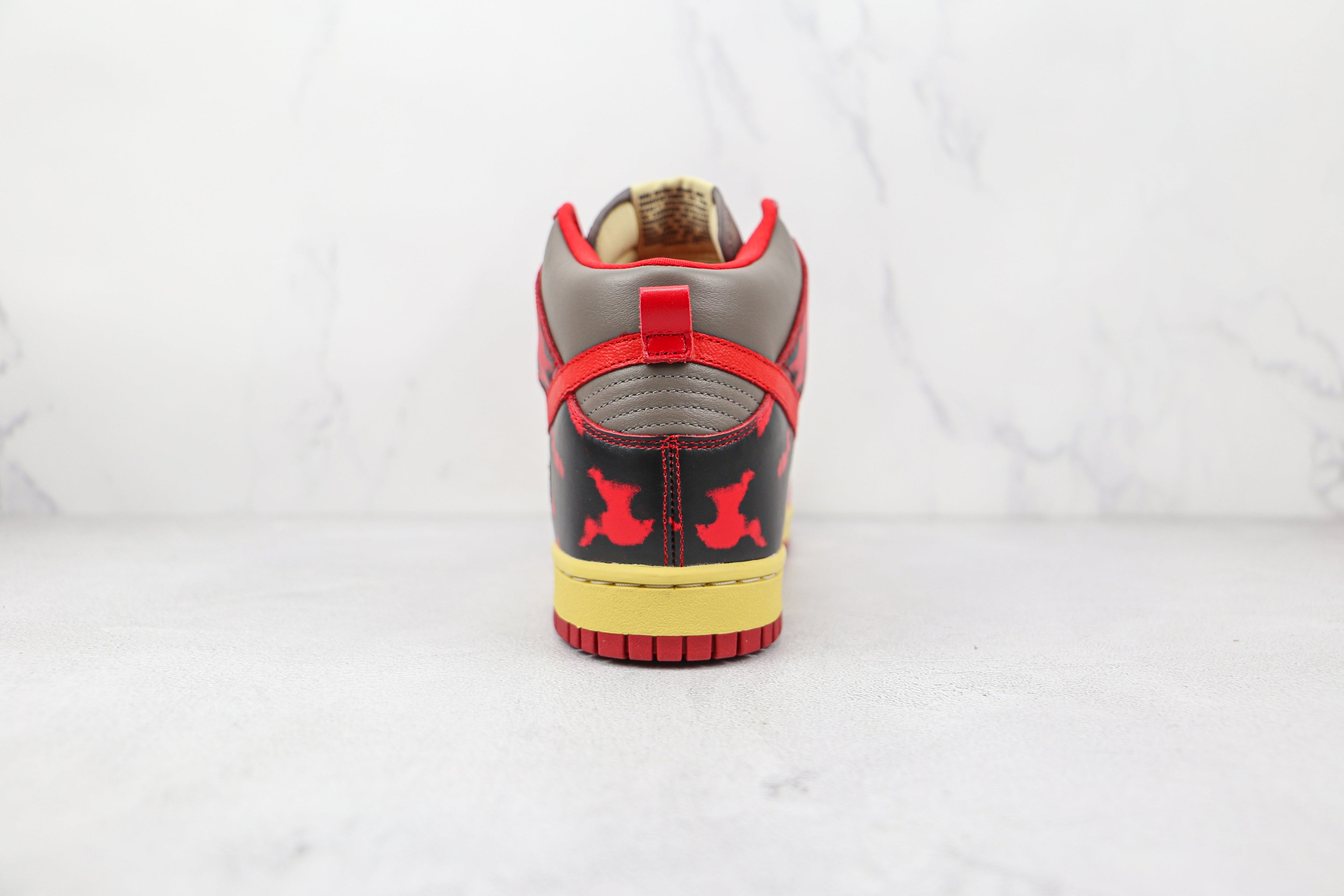 Nike Dunk High Red Acid Wash